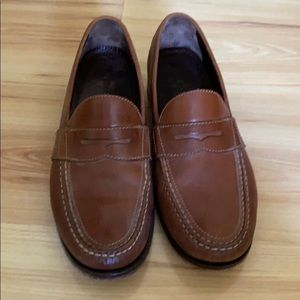 Cole Haan men’s Leather Brown loafers wood bottom